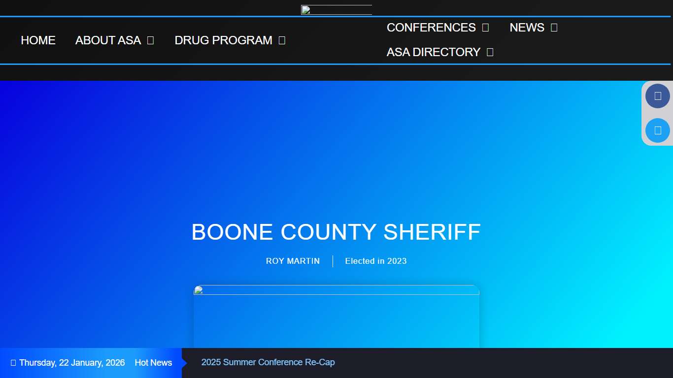 BOONE COUNTY SHERIFF – Arkansas Sheriff Association
